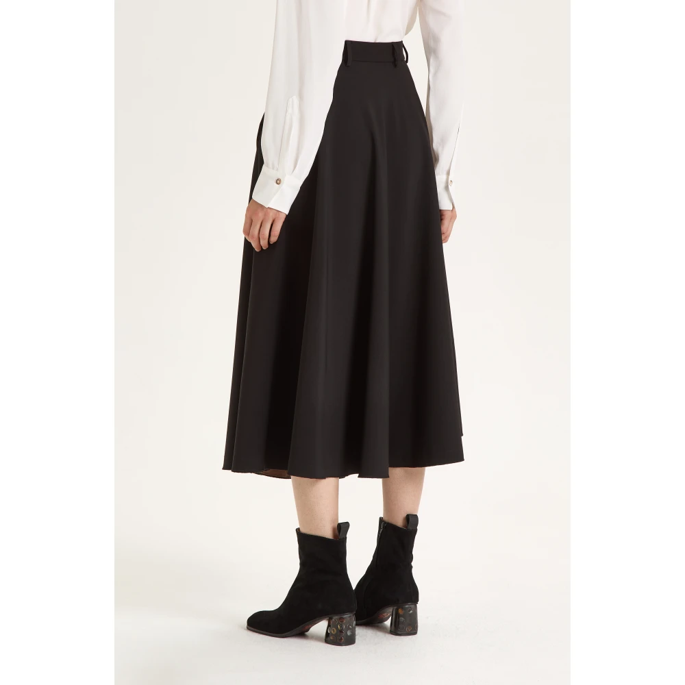 Maliparmi Gedrukte Midi-Lengte Cady Rok met Rits Black Dames