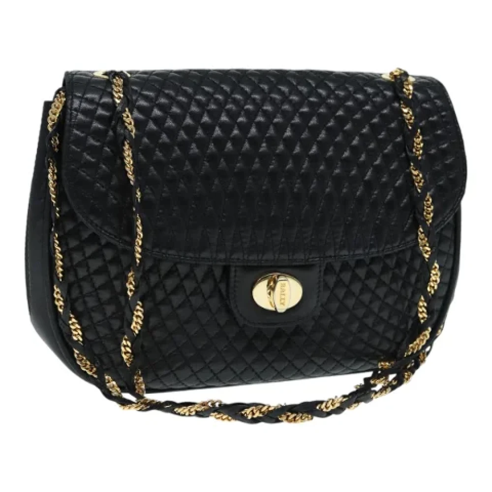 Bally Pre-owned Leather shoulder-bags Black Dames