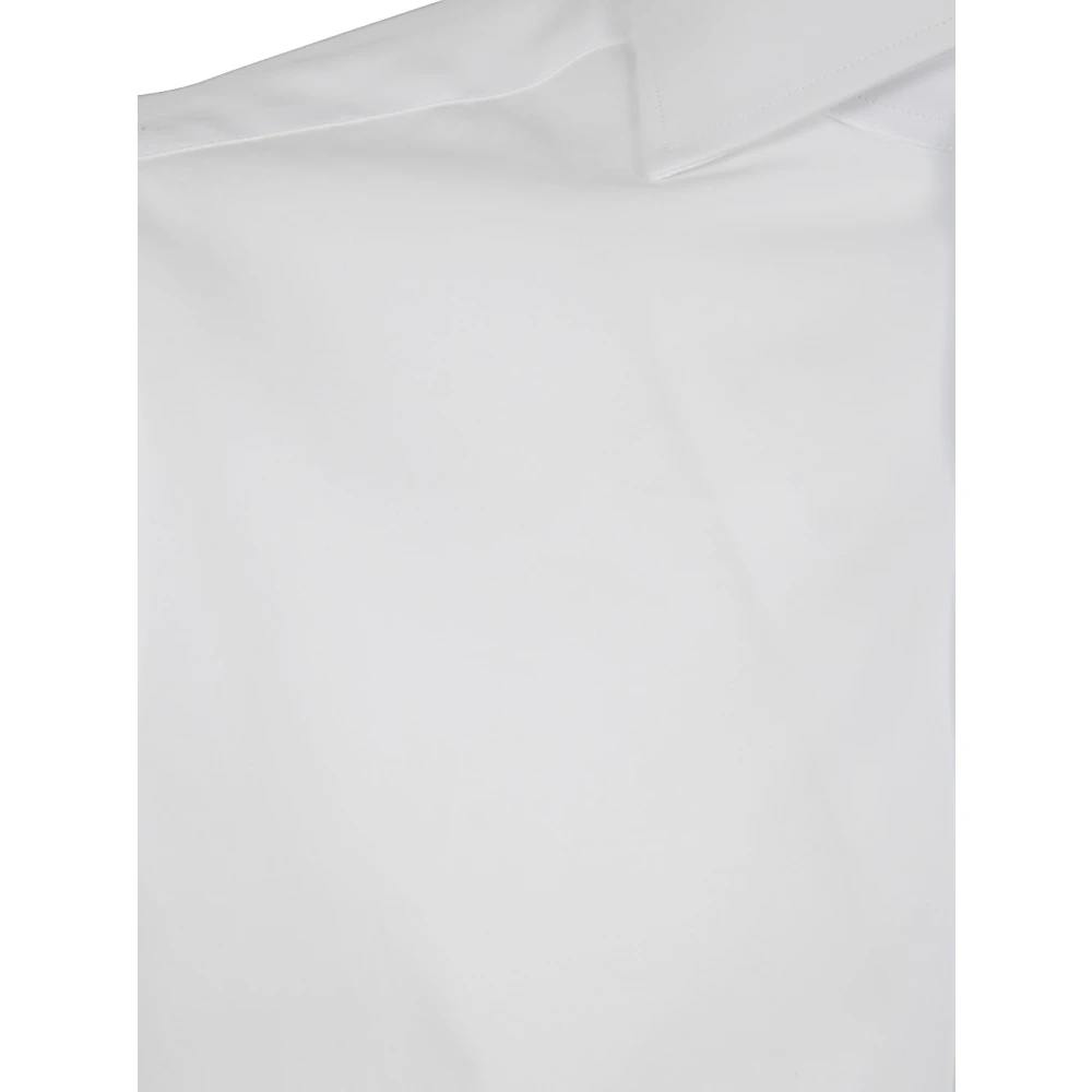 Barba Napoli Casual Neck Shirt White Heren