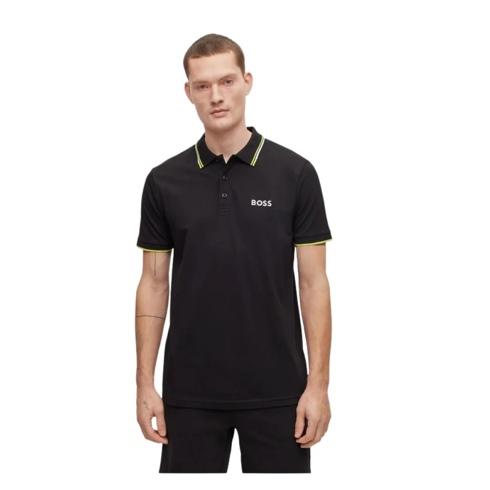 Hugo Boss Stijlvolle Polo Shirt Groot Black Heren