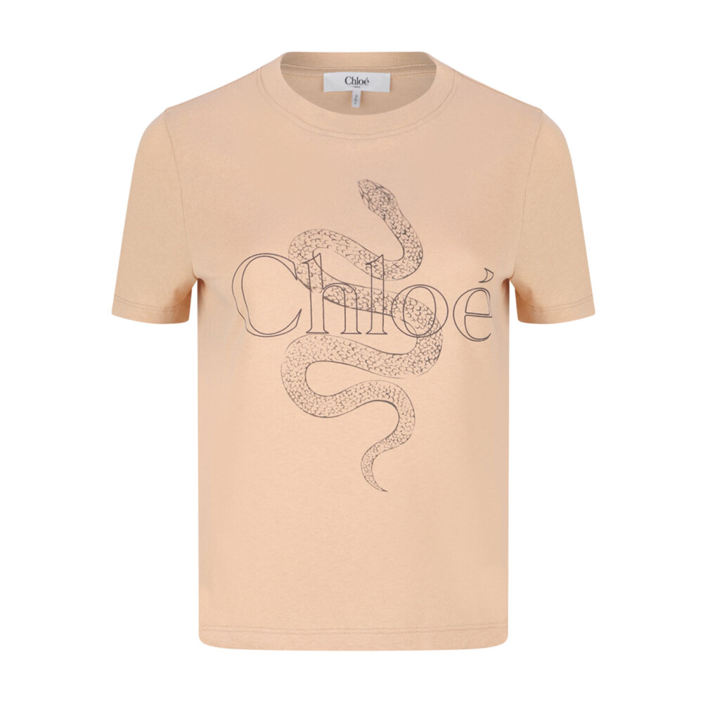 Tシャツ・カットソー CHLOE T-SHIRTS COCONUT MILK Chloé Logo T Shirt | Chloé US