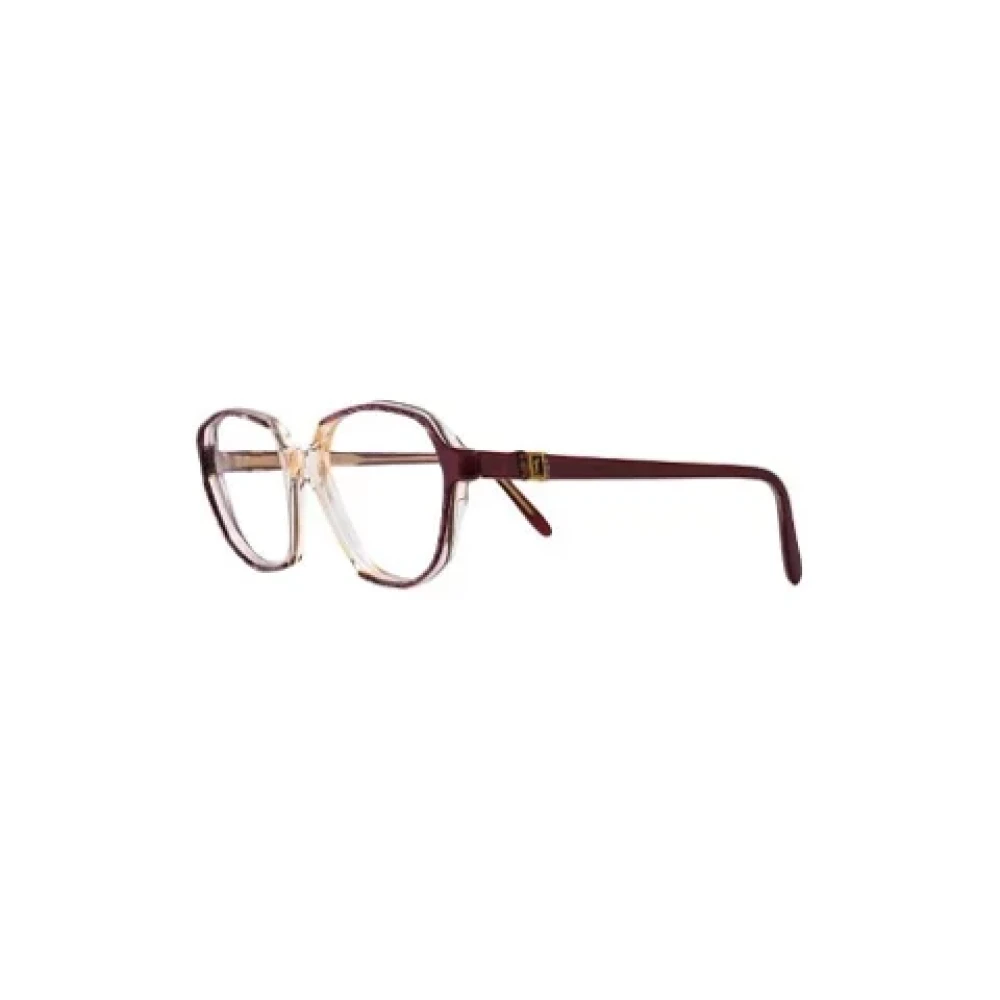 Yves Saint Laurent Vintage Pre-owned Acetate sunglasses Red Dames