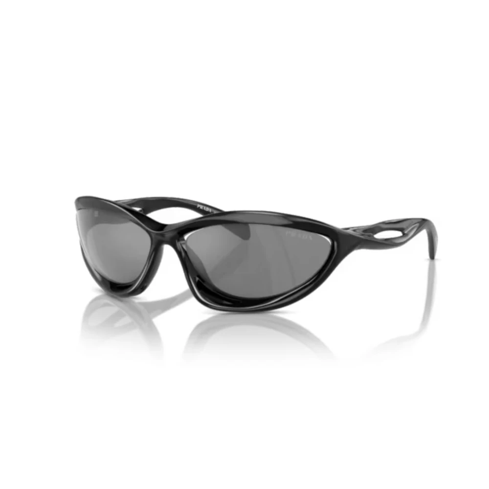 Prada Man Sunglass PR A26S - Frame color: Black, Lens color: Grey Mirror Silver - Image 4