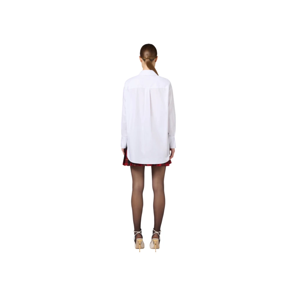 Elisabetta Franchi Witte Blouse voor Vrouwen White Dames