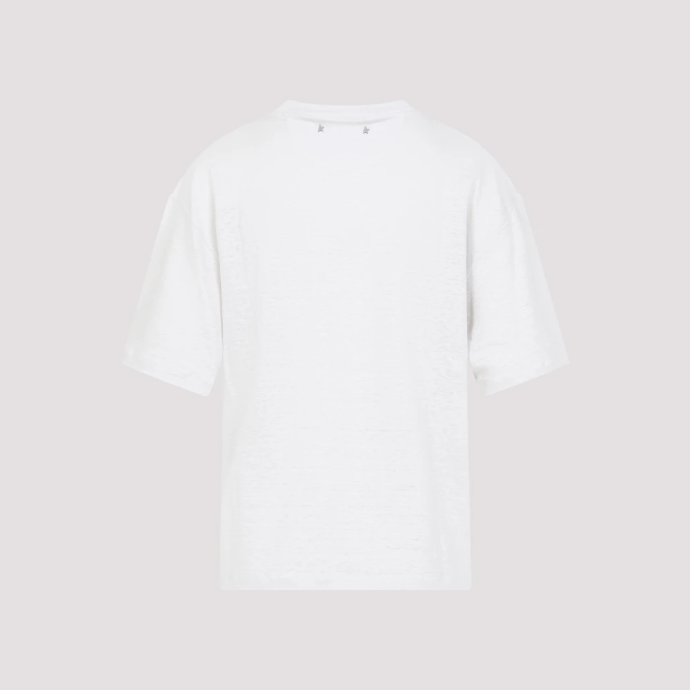 Golden Goose Boxy T-Shirt White Dames