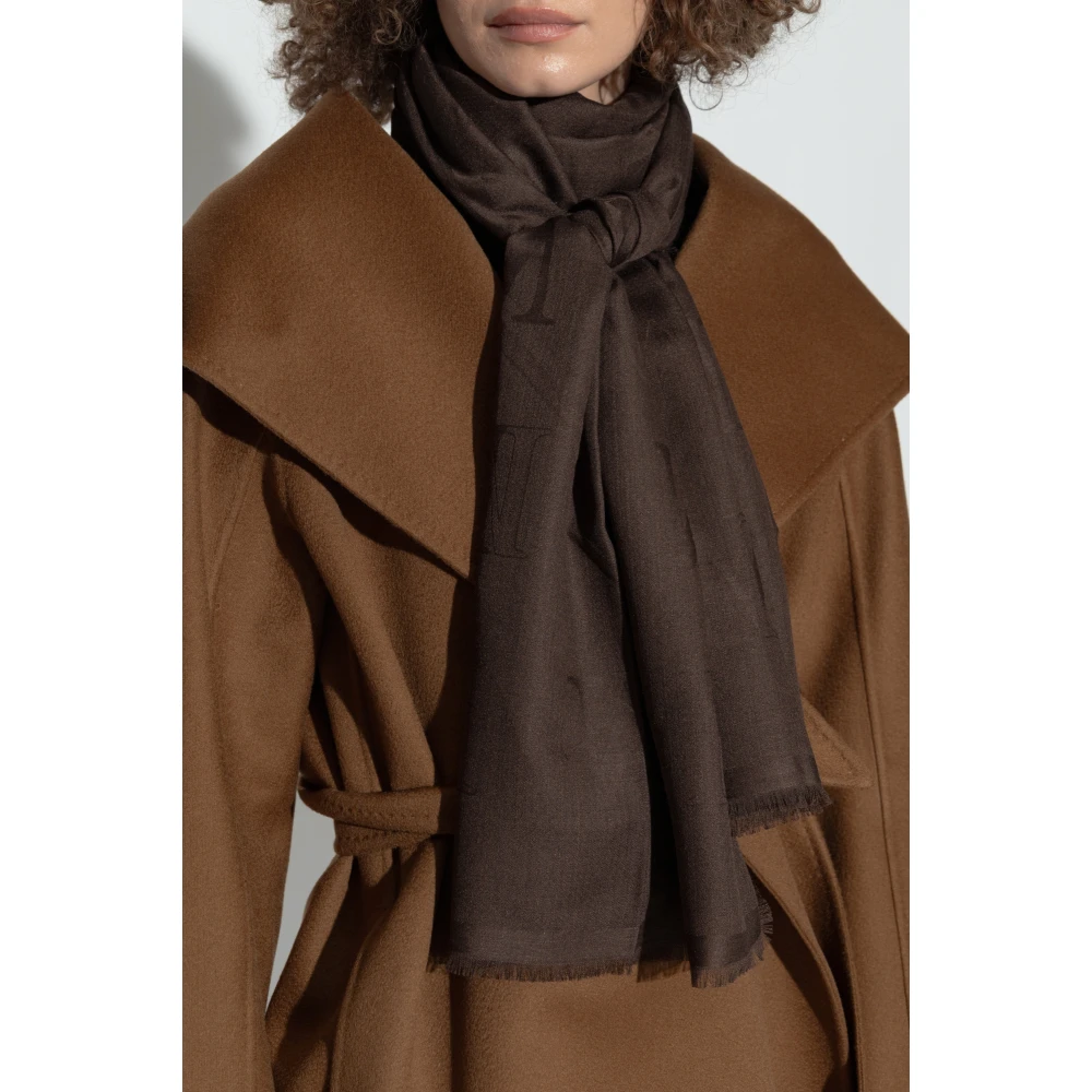 Max Mara Sjaal 'Curvone' Brown Dames
