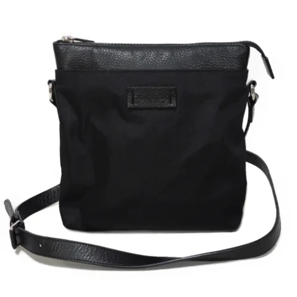 Gucci Vintage Pre-owned Canvas gucci-bags Black Heren