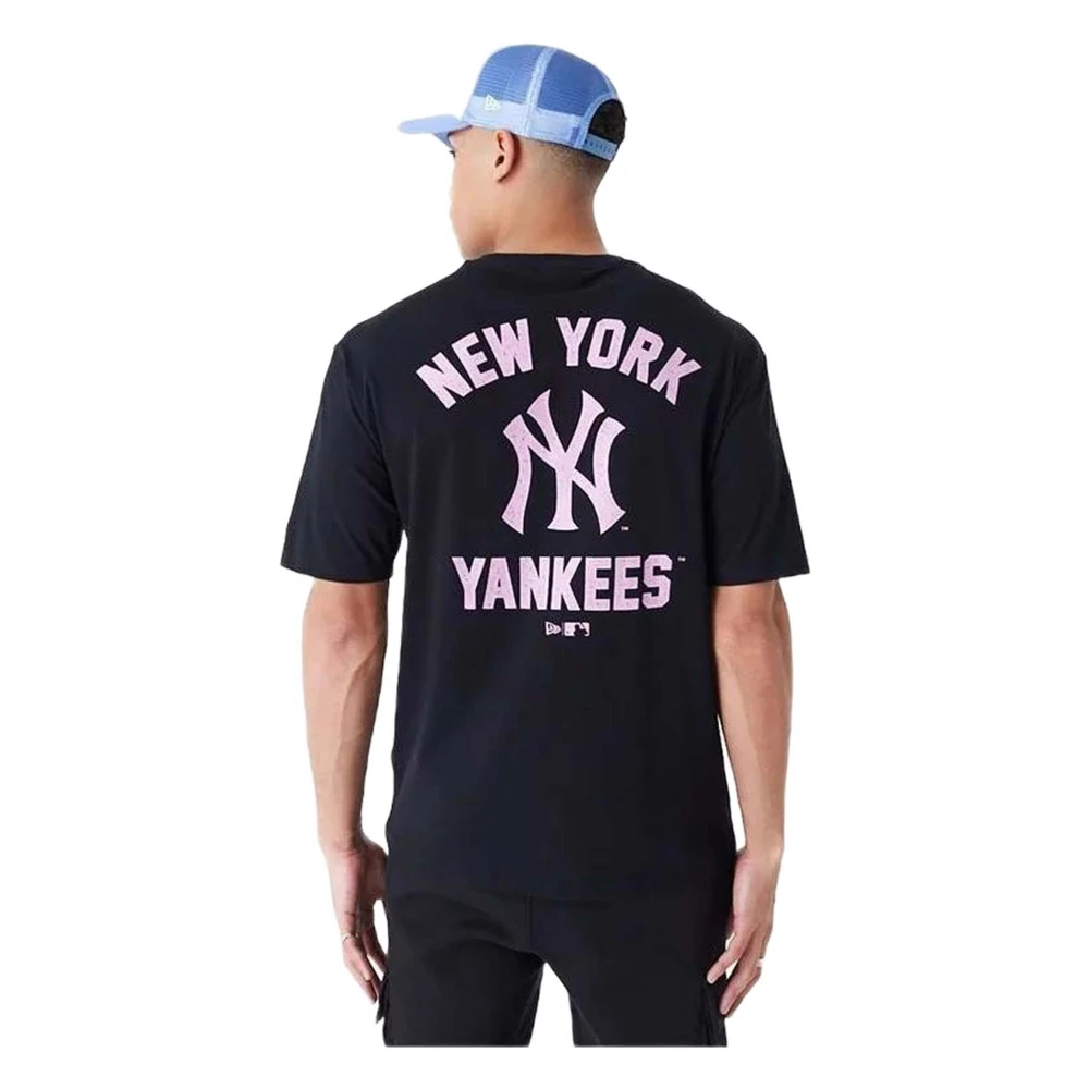 new era Wordmark OS T-shirt Black Heren