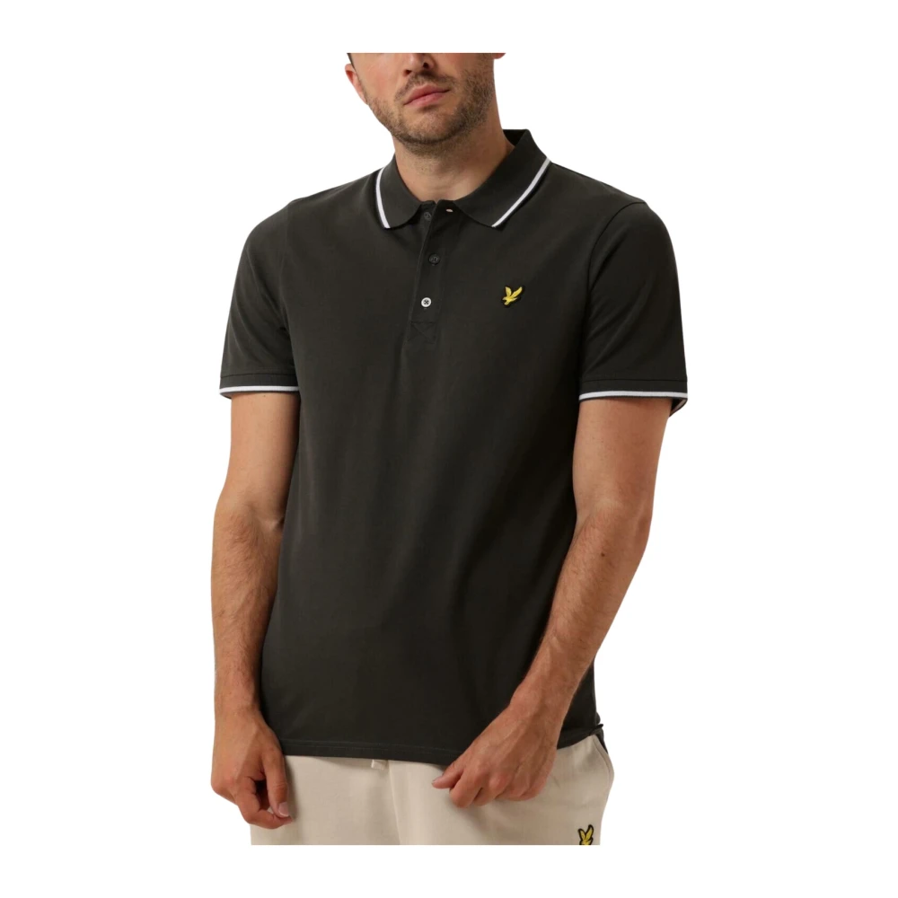 LYLE & SCOTT Heren Polo's & T-shirts Tipped Polo Shirt Donkergrijs