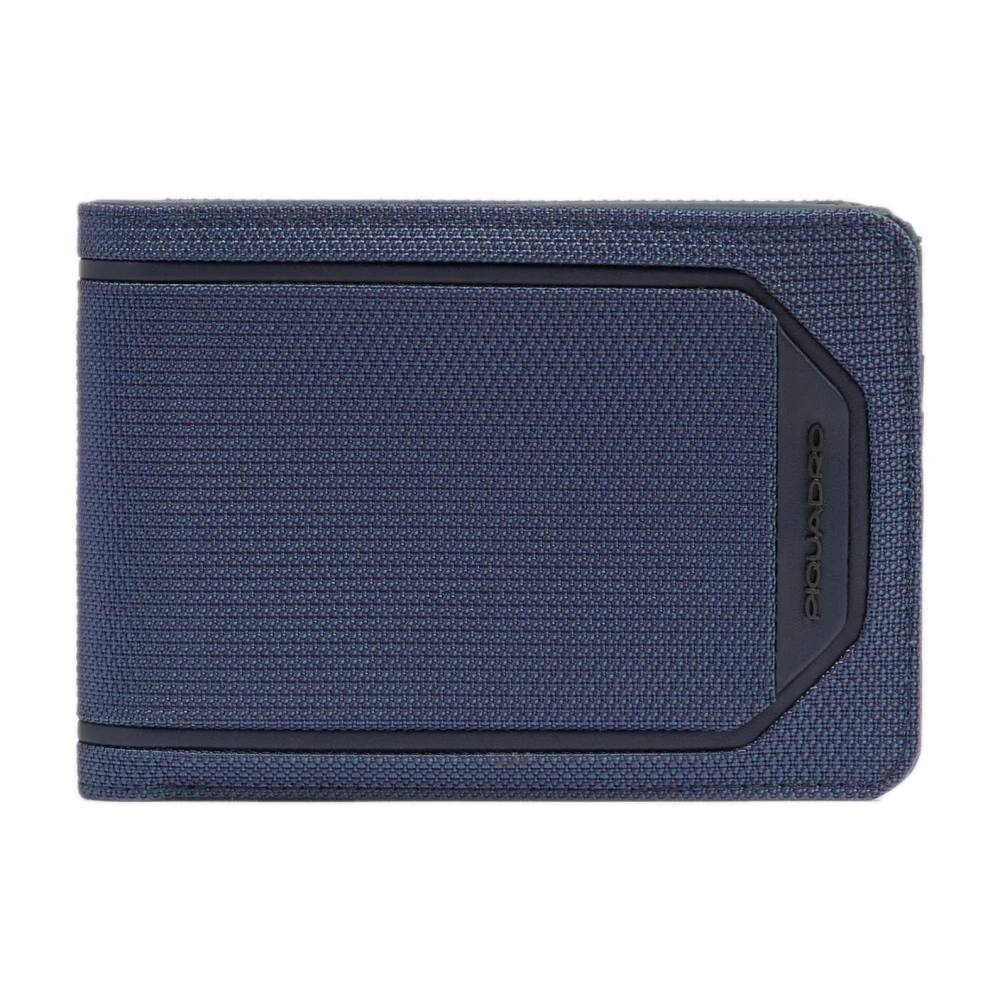 Piquadro Hombre Billetera Con Ventana De Identificación Abatible