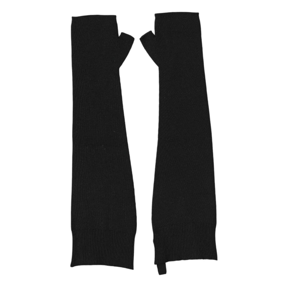 Dolce & Gabbana Women's Black Fingerless Gloves