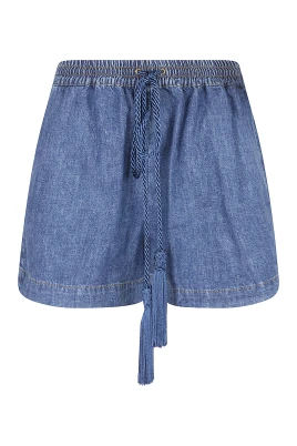 Denim Chambray Shorts