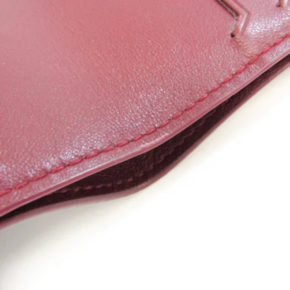 Bottega Veneta Vintage Pre-owned Leather wallets Red Dames