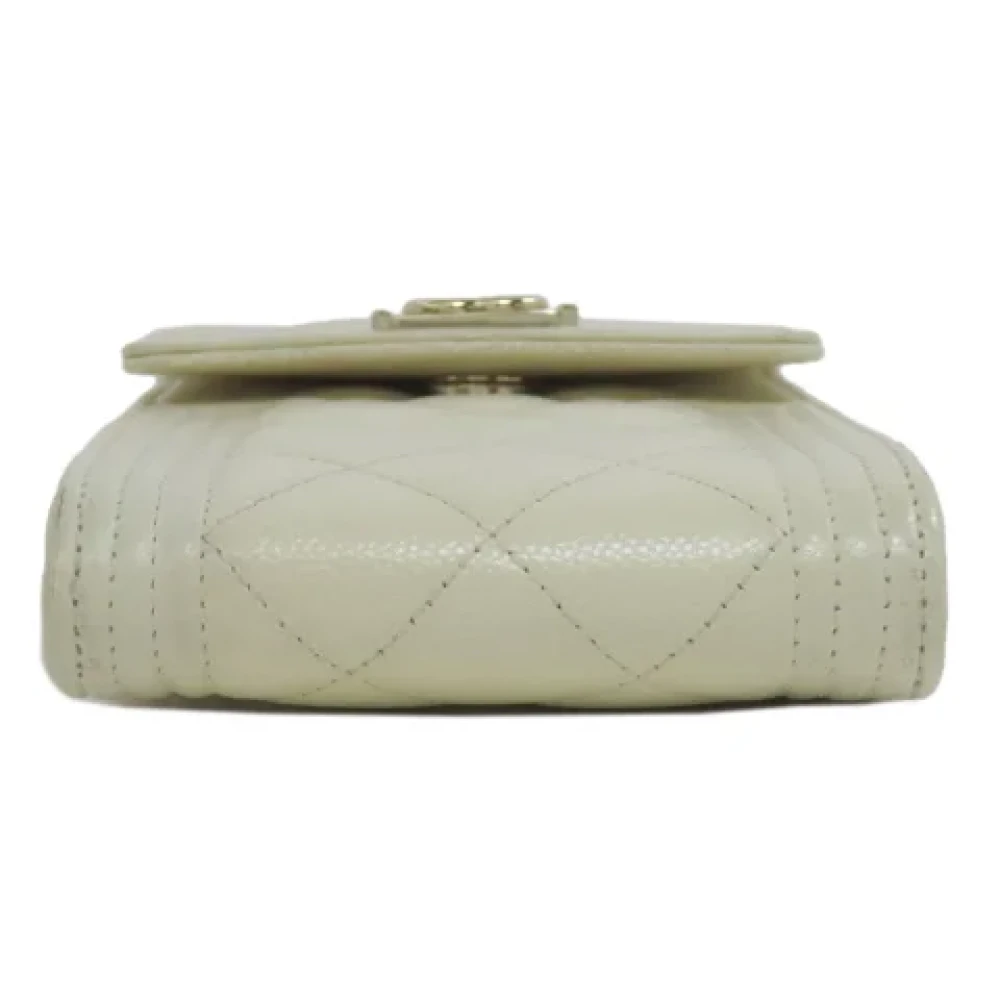 Chanel Vintage Pre-owned Leather chanel-bags White Dames