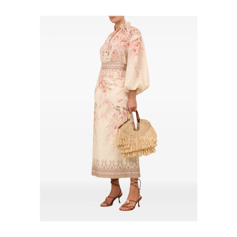 Zimmermann Witte Kant Bloemenoverhemd Multicolor Dames