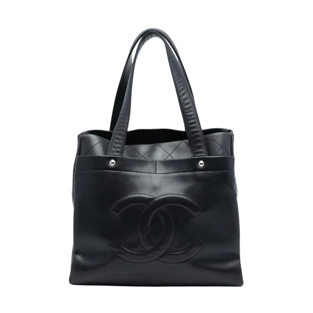 Chanel Vintage Donna Nero Pre-Owned, Taglia Unica, Used,