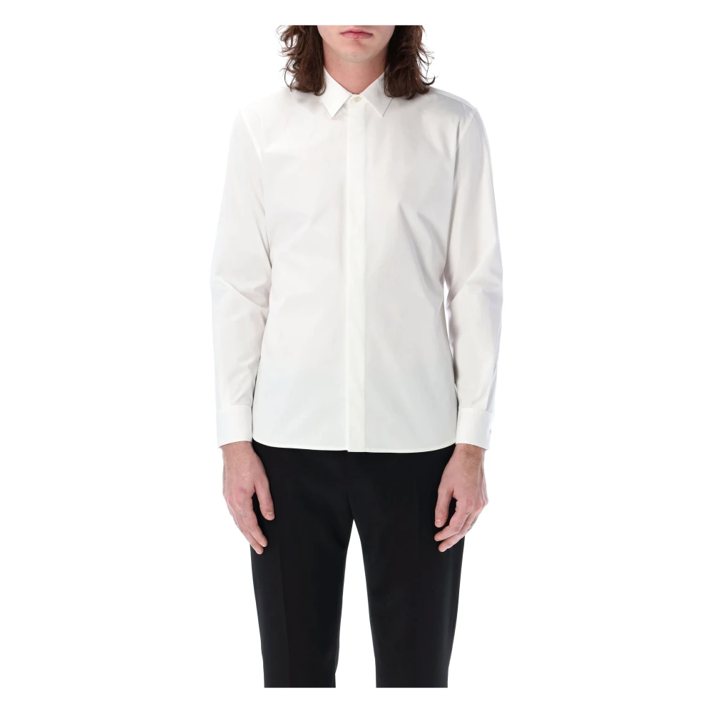 Saint Laurent Formal Shirts White Heren