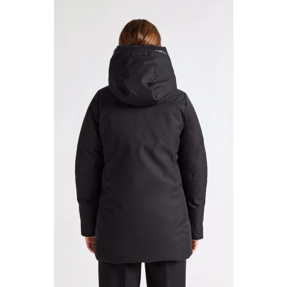 Pyrenex Zwarte Charlotte Warme Parka Black Dames