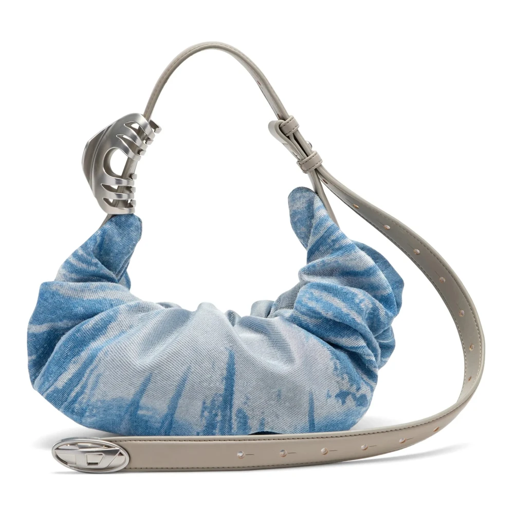 Diesel Women's Blue Shoulder Bags, One Size, Grab-D Hobo S