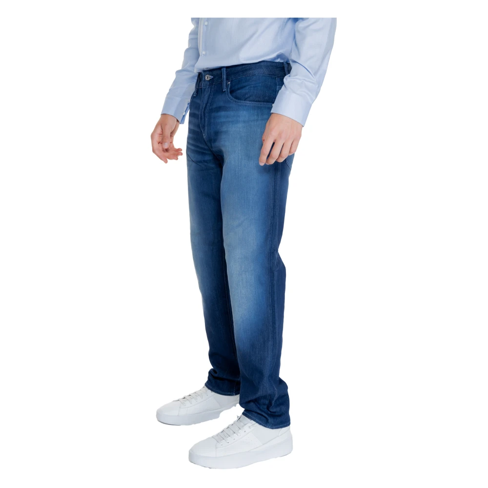 Armani Exchange Heren Katoenmix Stretch Broek Blue Heren