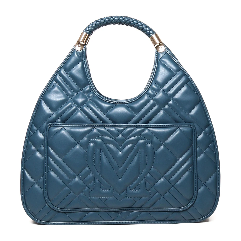 Love Moschino Teal Schoudertas met Ritssluiting Green Dames