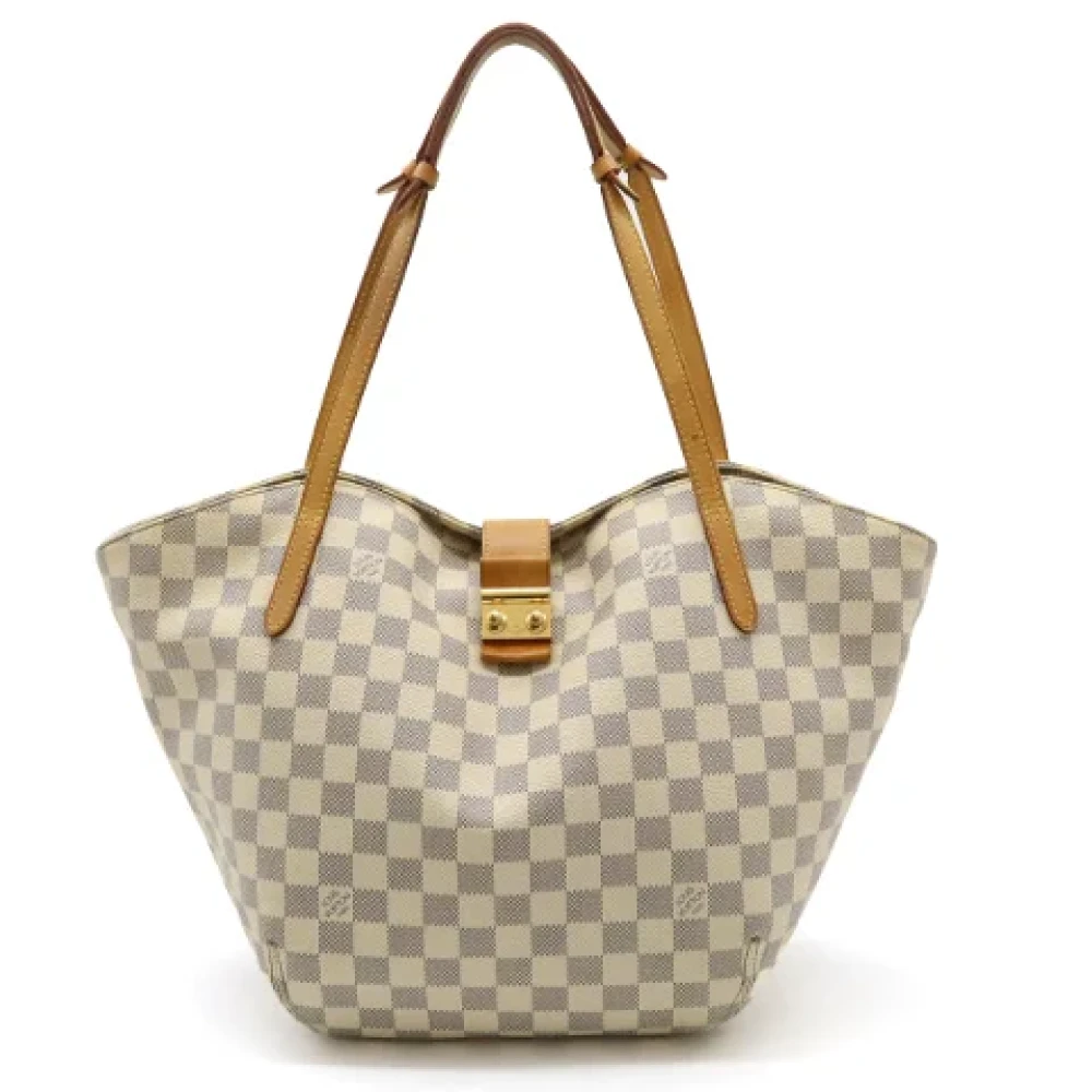 Louis Vuitton Vintage Pre-owned Canvas handbags Beige Dames