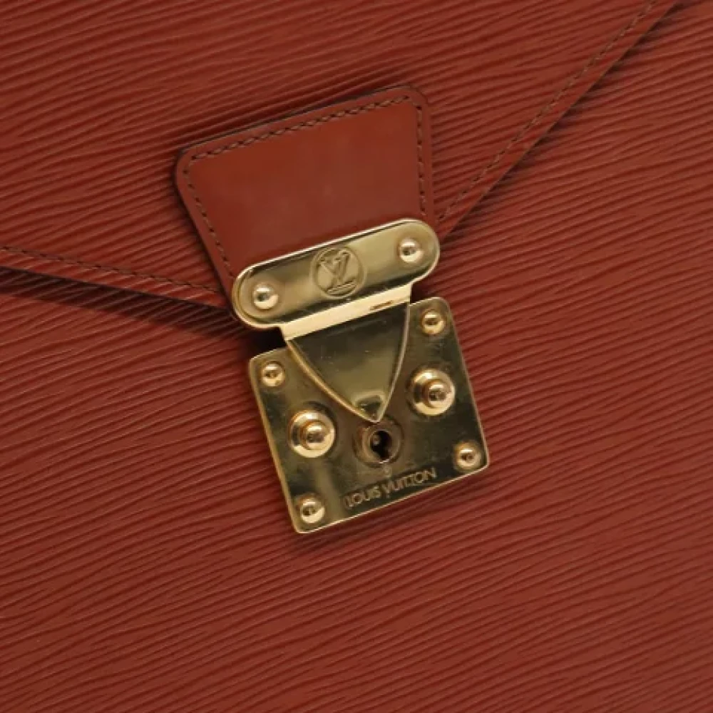 Louis Vuitton Vintage Pre-owned Leather briefcases Brown Dames
