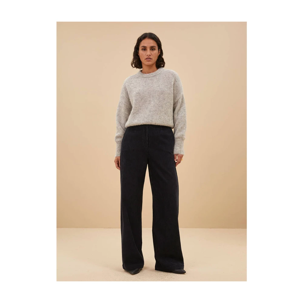 By-Bar Cord Pant Odin Style Blue Dames
