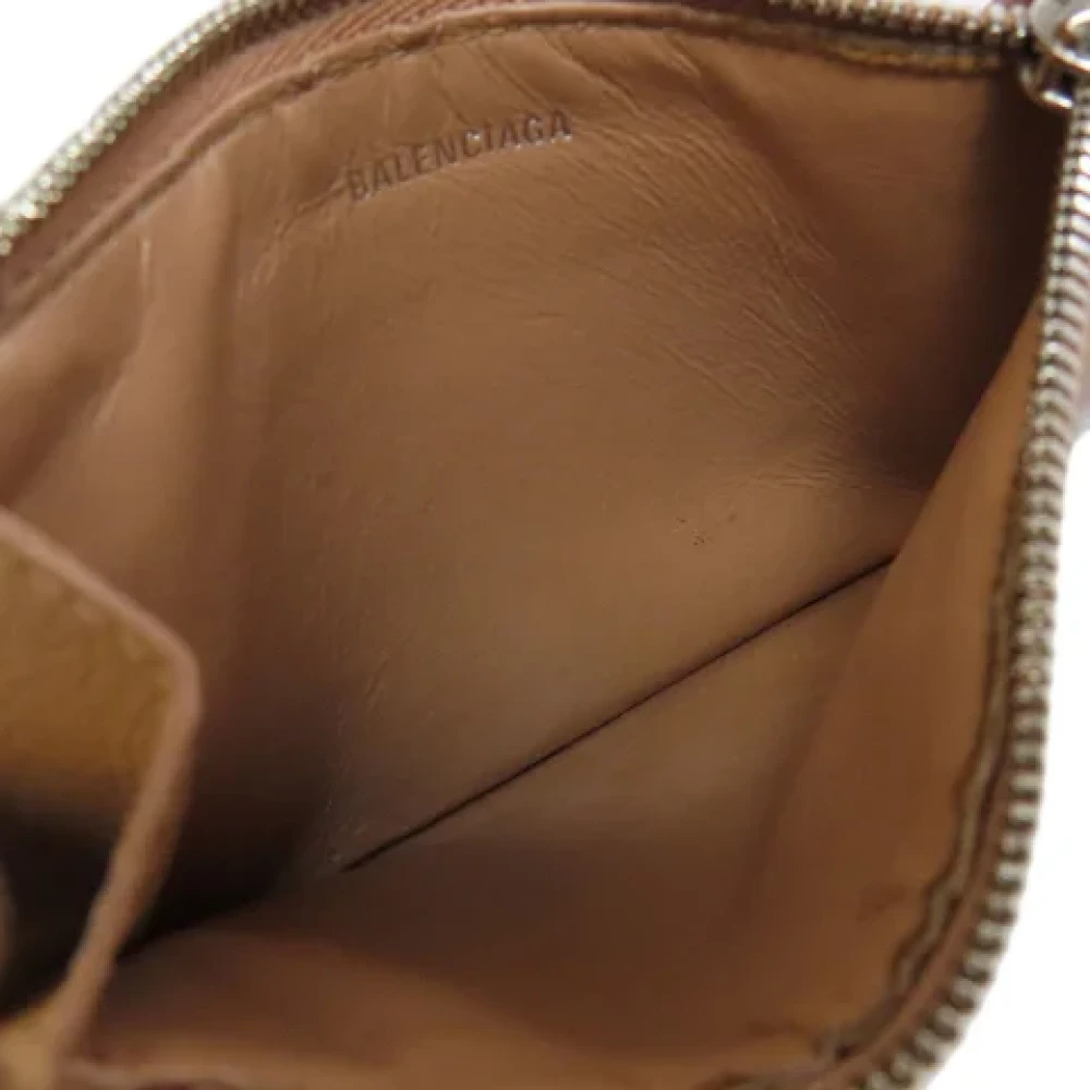 Balenciaga Vintage Pre-owned Leather home-office Beige Dames