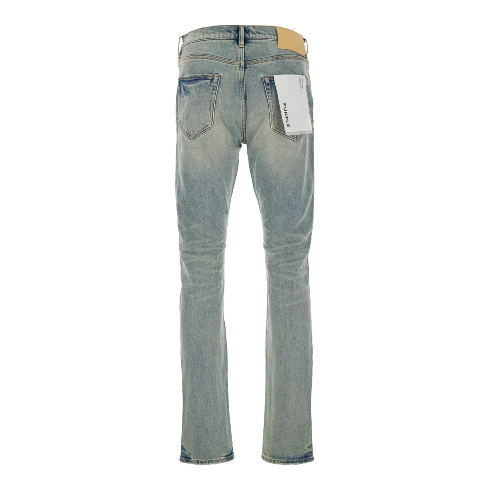 Purple Brand Slim-Fit Lichtblauwe Denim Jeans Blue Heren