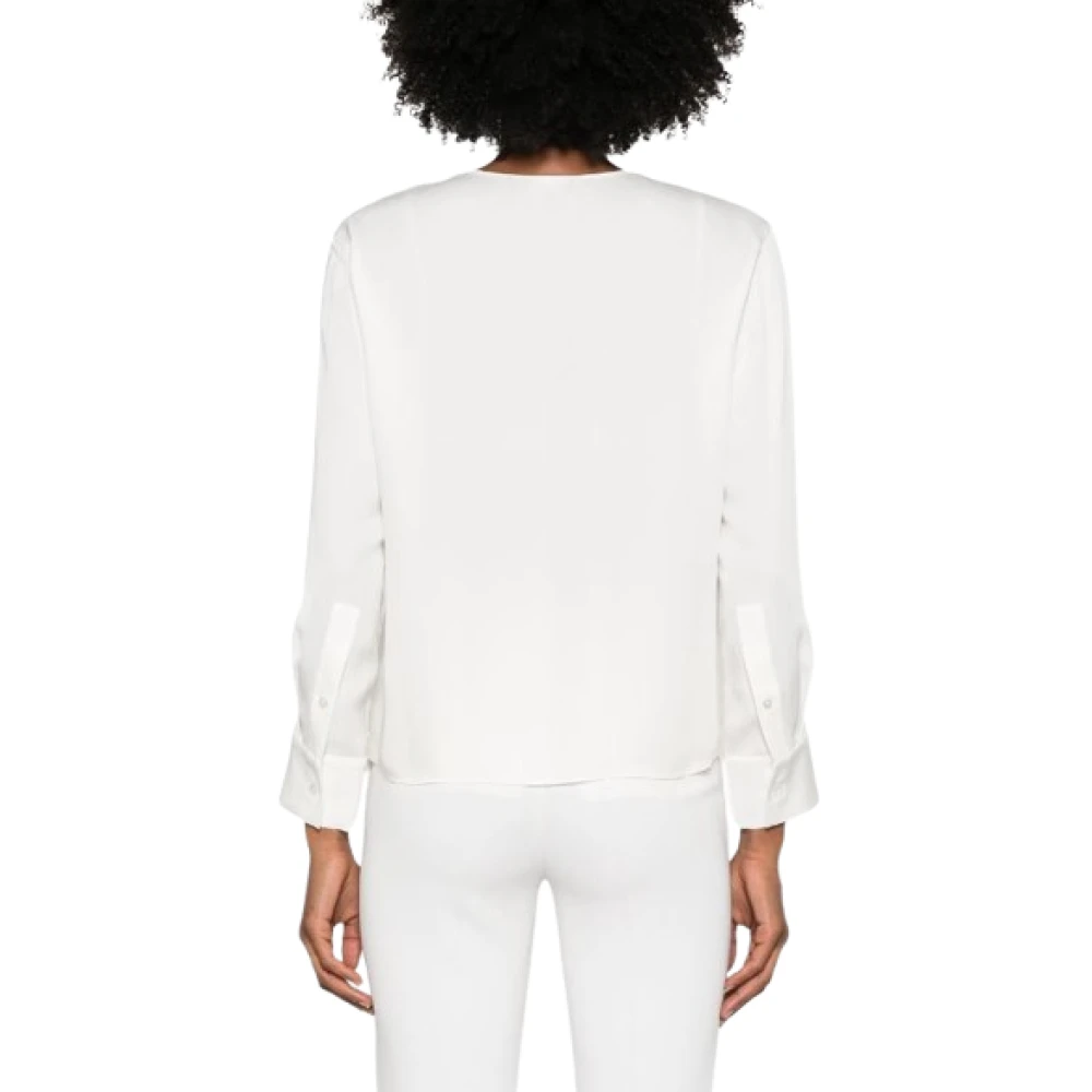 Theory Zijden V-hals Cardigan Beige Dames