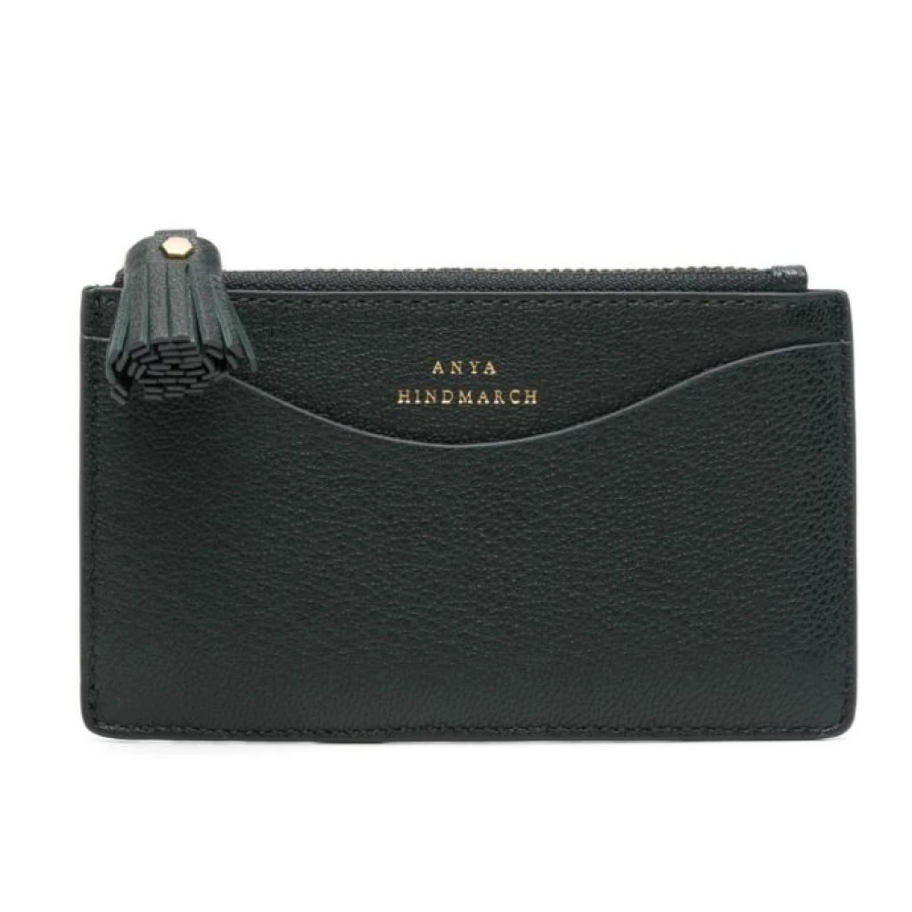 Anya Hindmarch Groene rits kaarthouder Green Dames