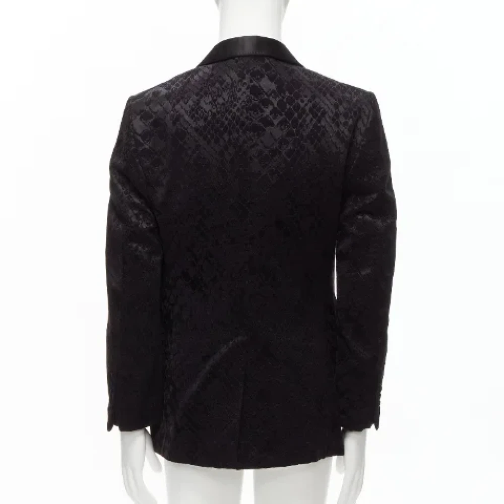 Tom Ford Pre-owned Silk outerwear Black Dames