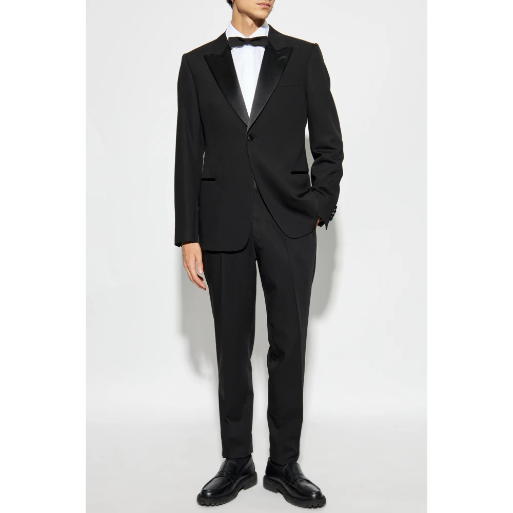 Emporio Armani Wollen Tuxedo Black Heren