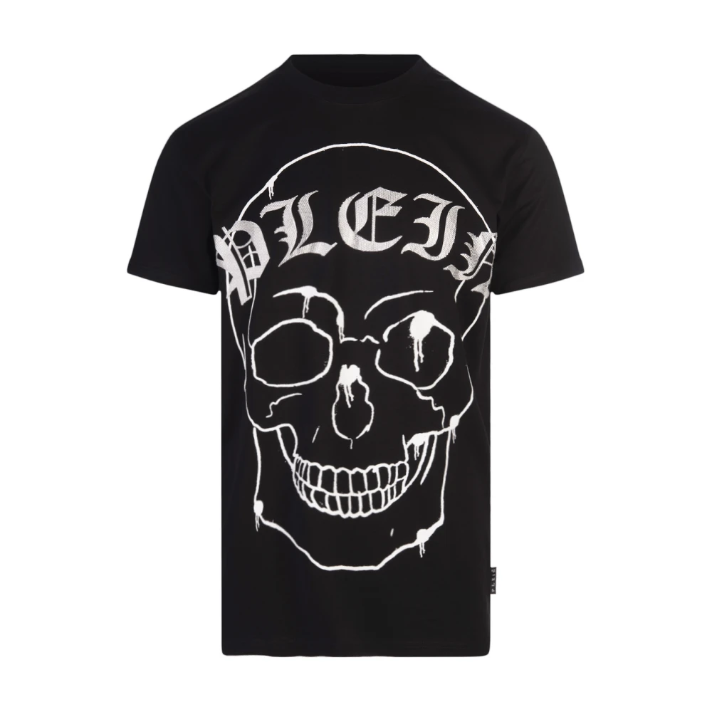 Philipp Plein Skull Print Zwarte T-shirt Polos Black Heren