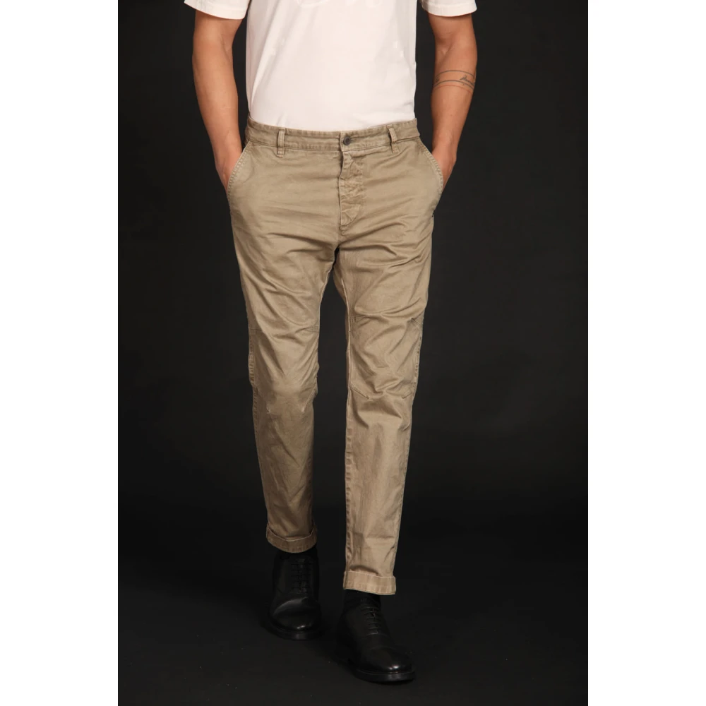 Mason's Beperkte Editie Wortelpas Cargo Broek Beige Heren