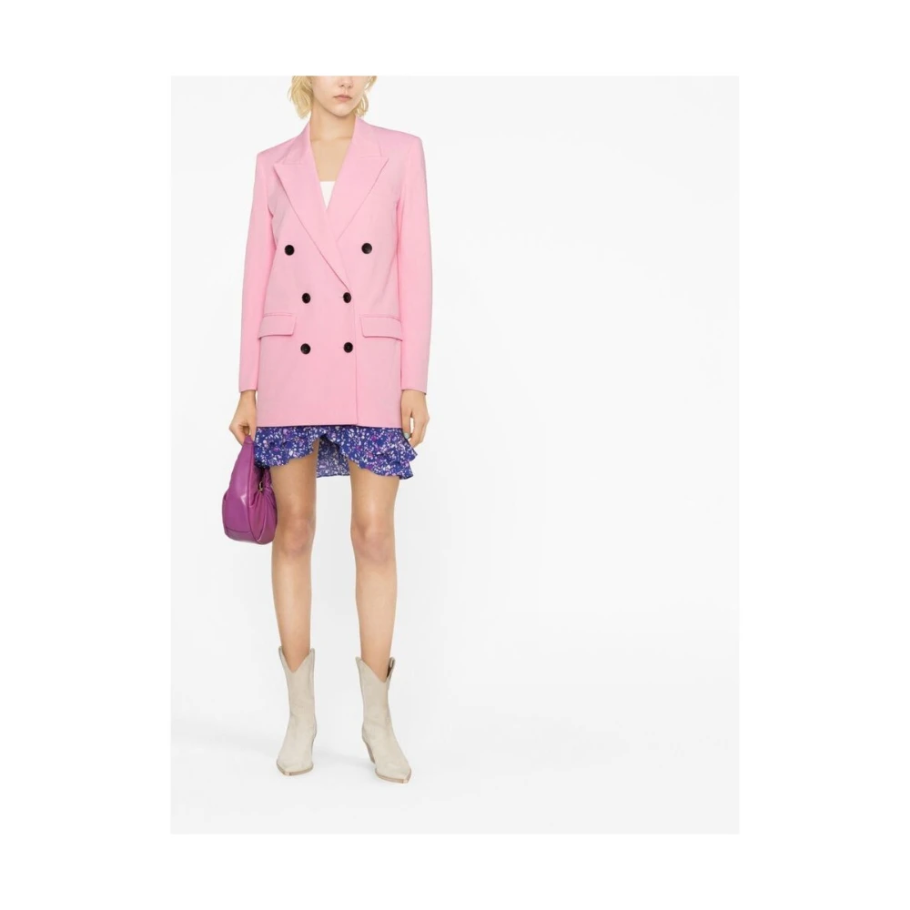 Isabel marant Roze Double-Breasted Blazer Pink Dames