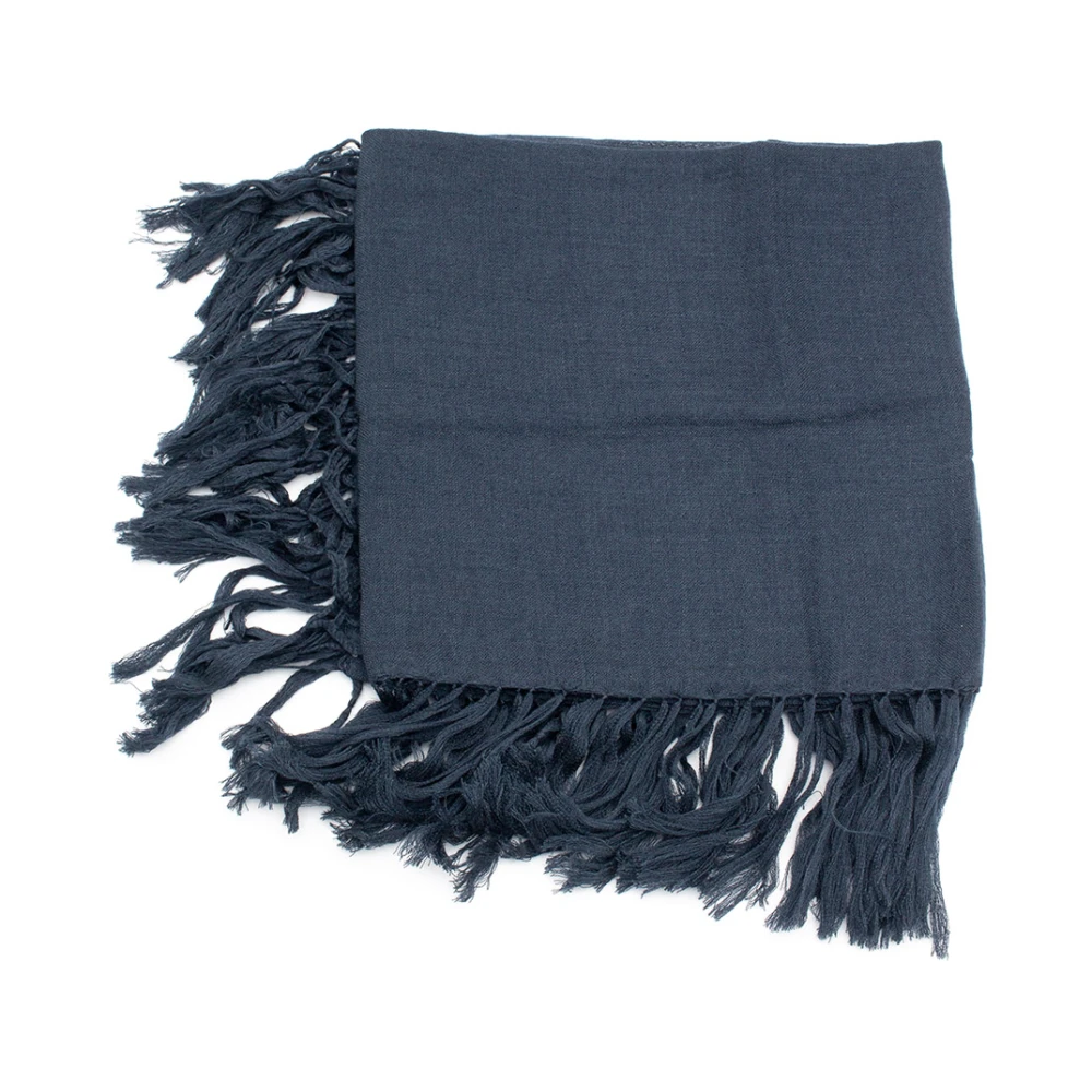 BRUNELLO CUCINELLI Luxe Winter Sjaal voor Vrouwen Blue Dames
