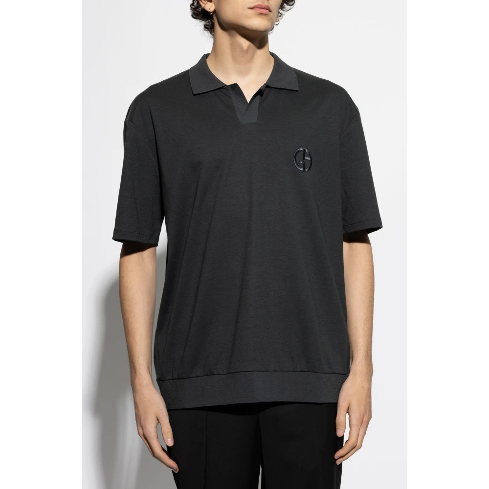 Giorgio Armani Polo met logo Green Heren