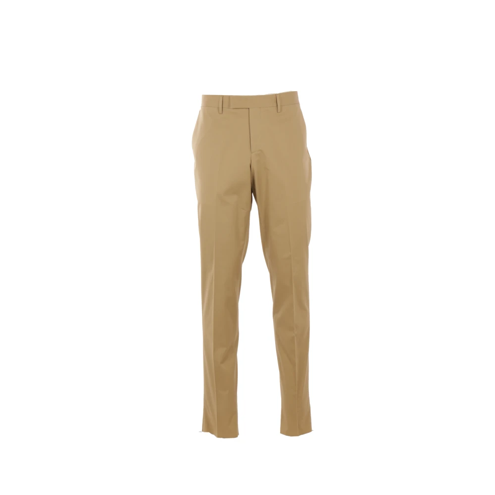 Lardini Beige Katoenen Stretch Broek Beige Heren