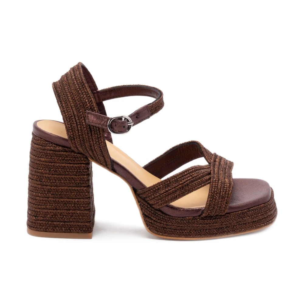 Castañer Women's Brown High Heel Sandals