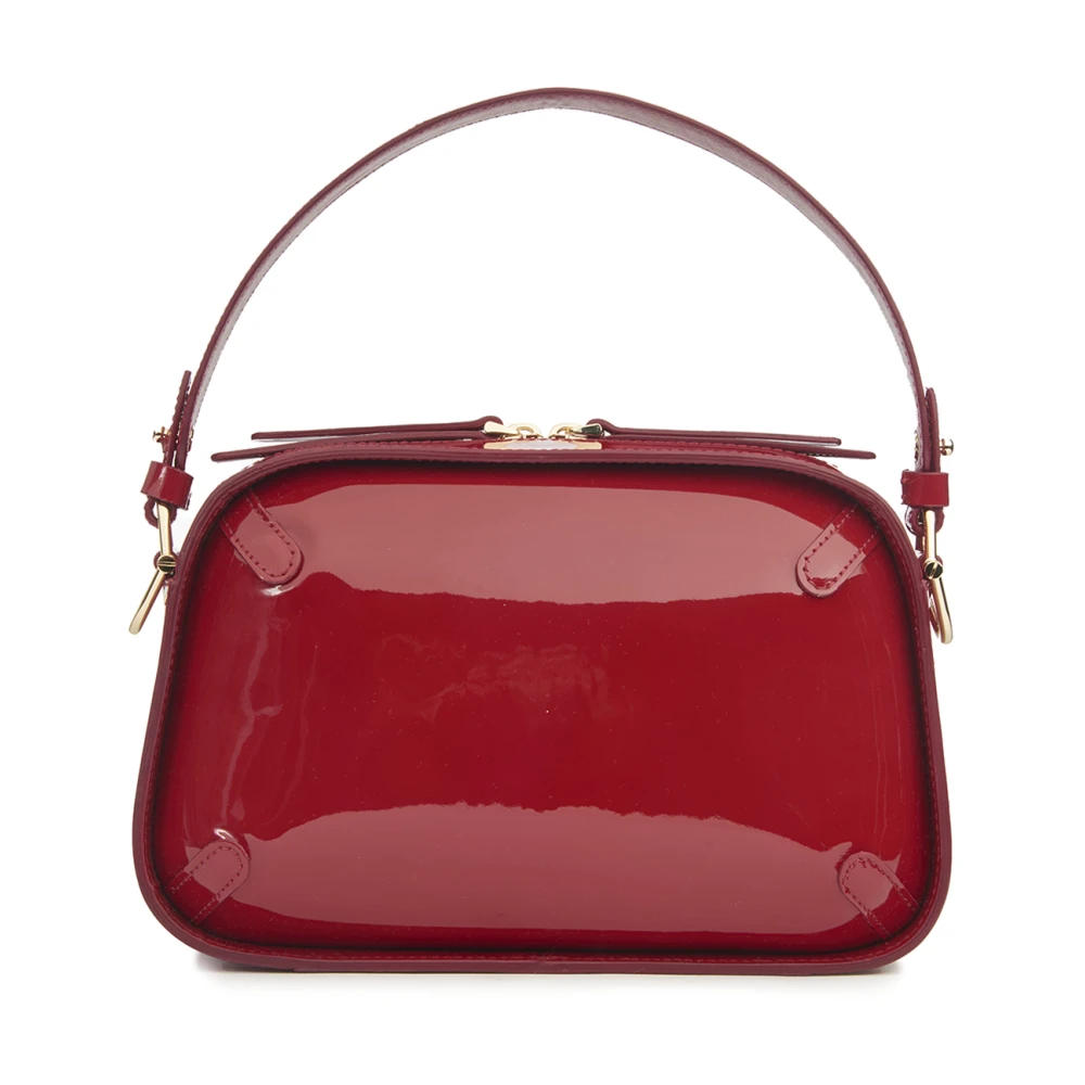 Coccinelle Omkeerbare leren tas met ritssluiting Red Dames