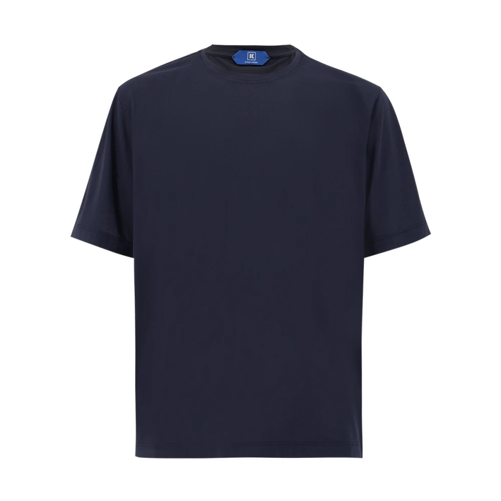 Kired Navy Blauw Klassiek T-shirt voor Heren Blue Heren