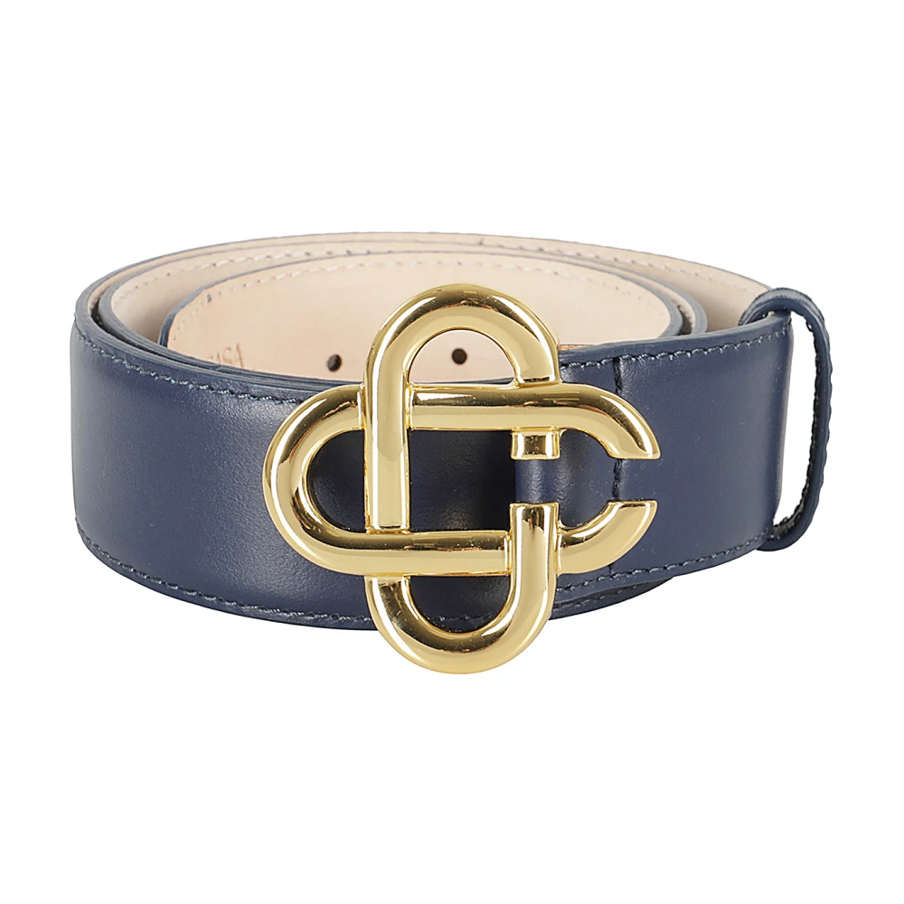 Casablanca Logo Gesp Riem Blue Dames