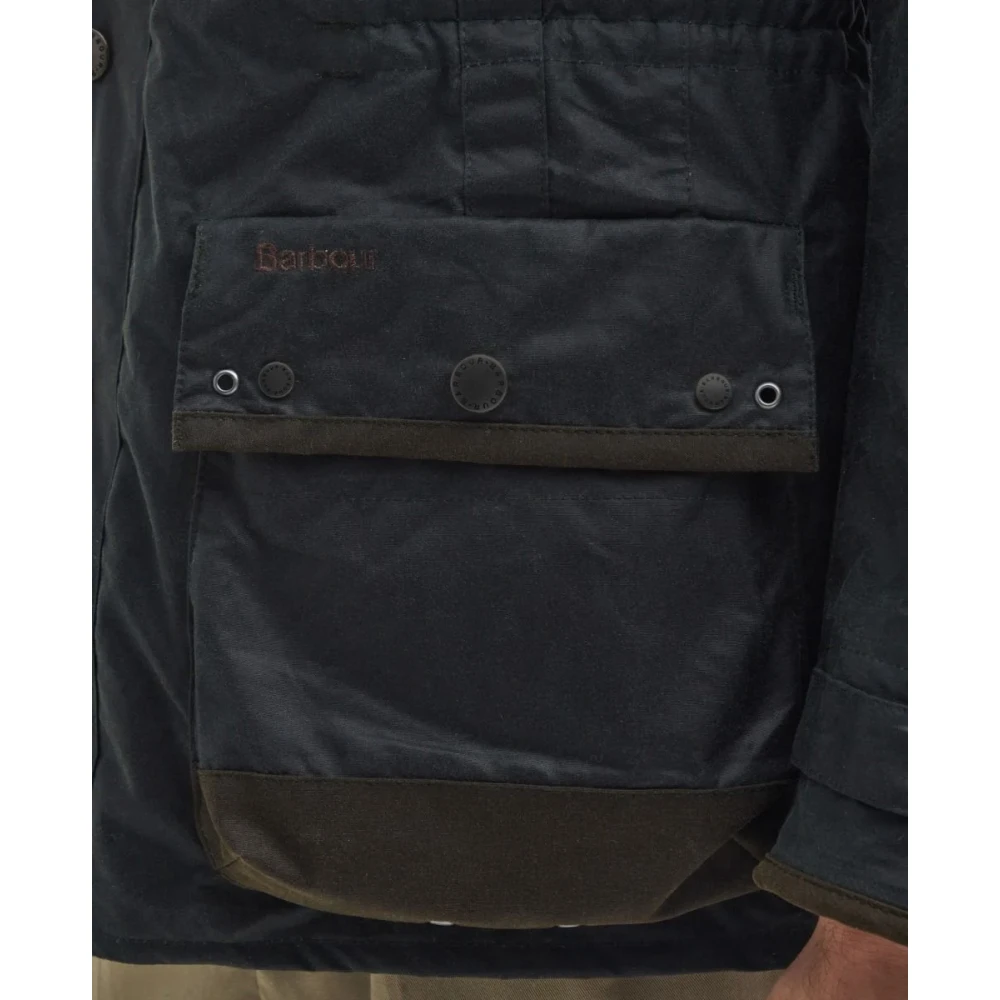 Barbour Militaire Gewaxte Jas Geïnspireerd door Durham Green Heren