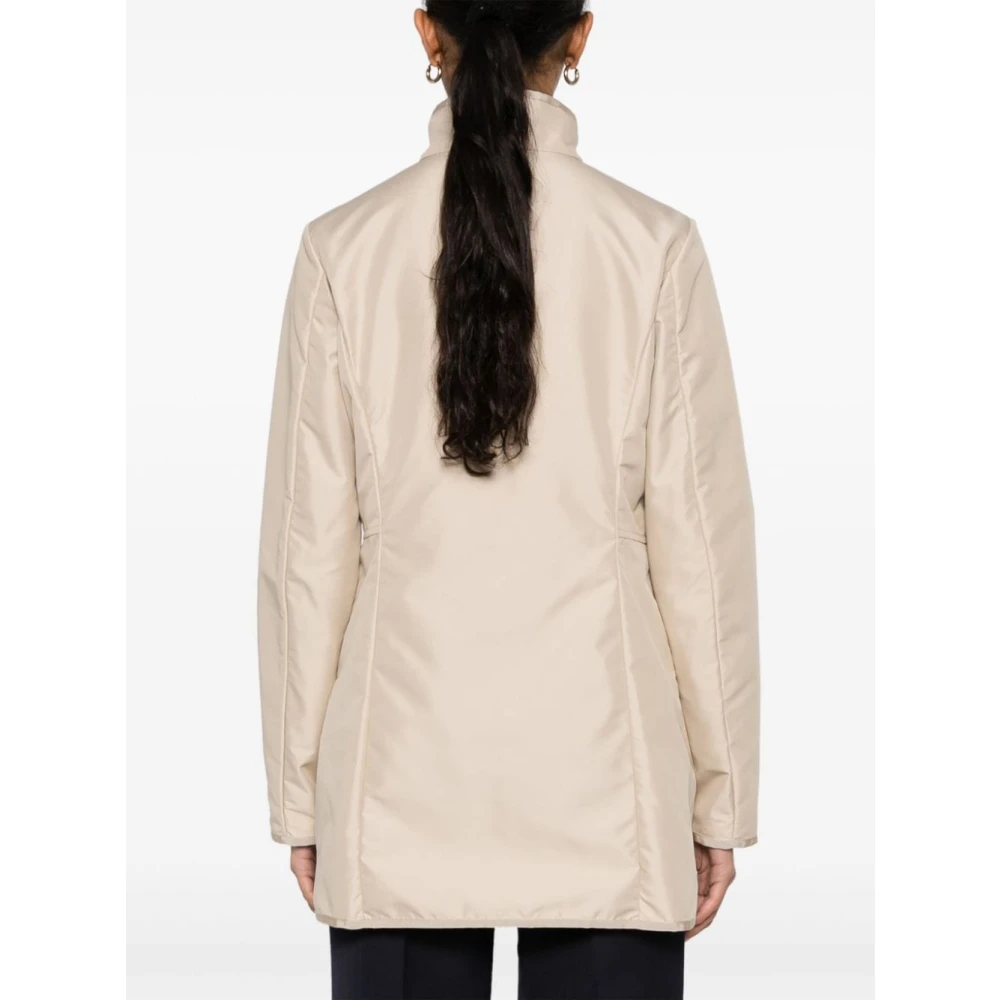 Fay Beige Waterafstotende Jas met Opstaande Kraag Beige Dames