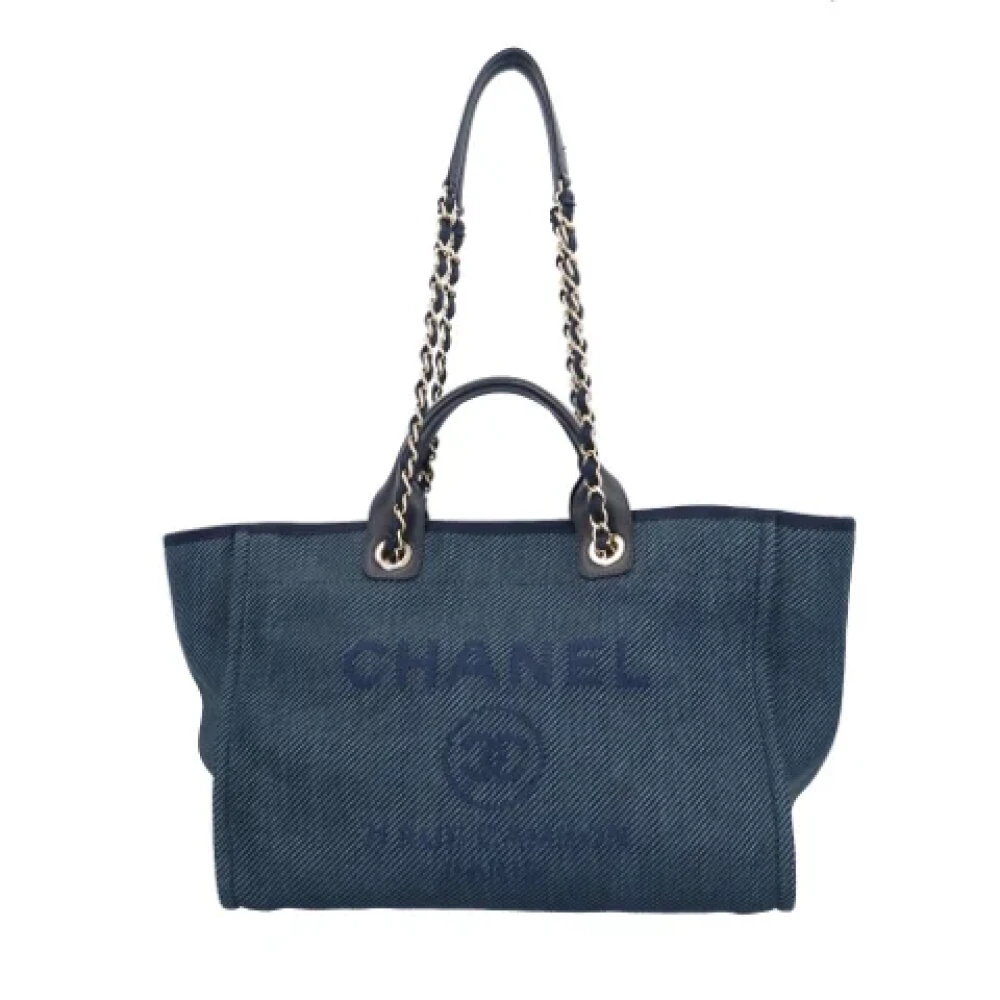 Chanel Vintage Pre-owned Fabric chanel-bags Blue Dames