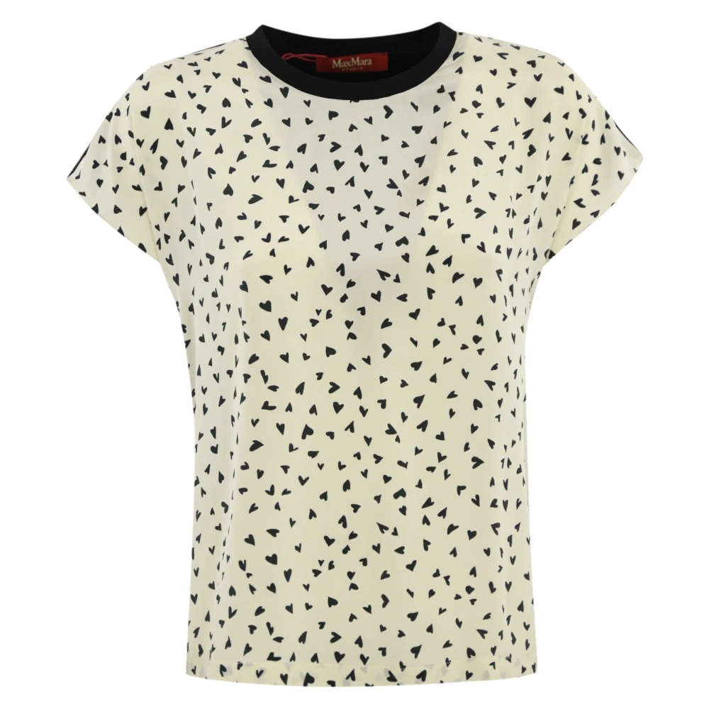 Max Mara Studio Witte Trui Maglia Stijlvolle Gebreide Kleding White Dames