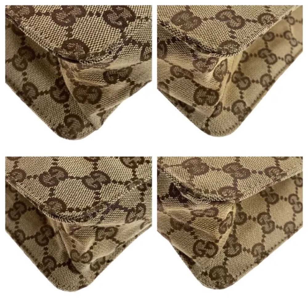 Gucci Vintage Pre-owned Canvas crossbody-bags Brown Dames