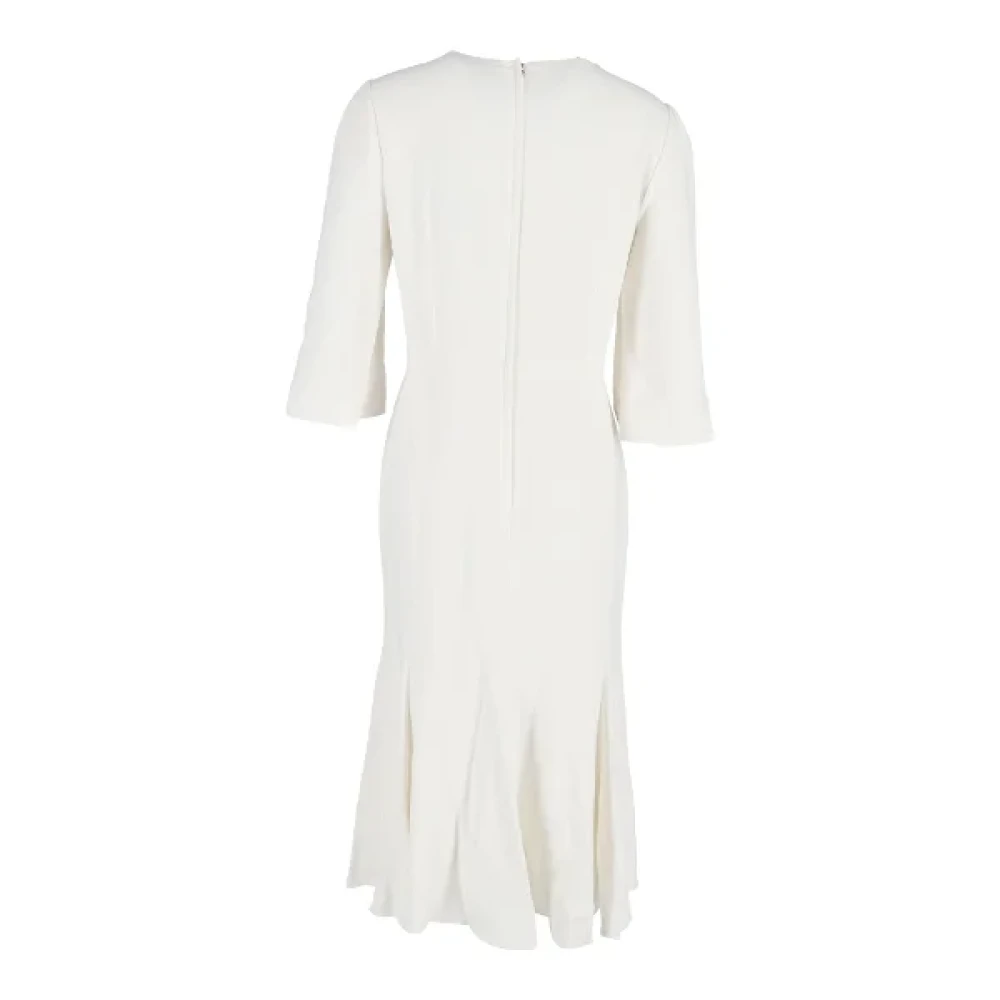 Dolce & Gabbana Pre-owned Polyester dresses White Dames